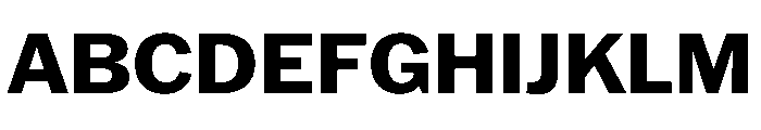 HEXFranklinv03 SemiwideBold Instance Font UPPERCASE