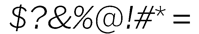 HEXFranklinv03 SemiwideExtralightItalic Instance Font OTHER CHARS