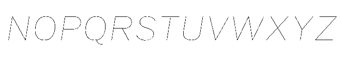 HEXFranklinv03 SemiwideHairlineItalic Instance Font UPPERCASE