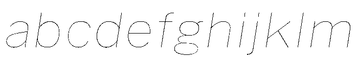 HEXFranklinv03 SemiwideHairlineItalic Instance FONT