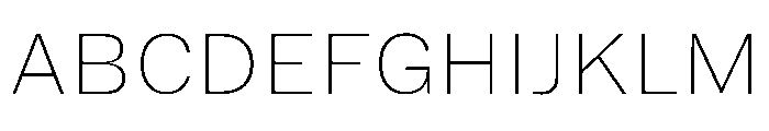 HEXFranklinv03 SemiwideThin Instance Font UPPERCASE