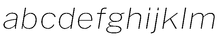 HEXFranklinv03 SemiwideThinItalic Instance FONT