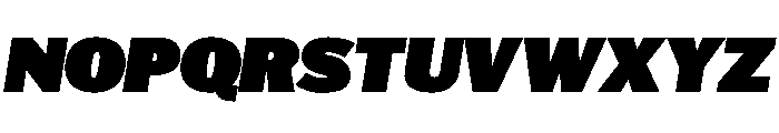 HEXFranklinv03 SemiwideUltraItalic Instance Font UPPERCASE