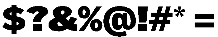 HEXFranklinv03 WideBlack Instance Font OTHER CHARS