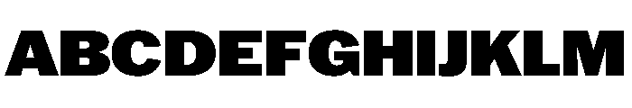 HEXFranklinv03 WideBlack Instance Font UPPERCASE