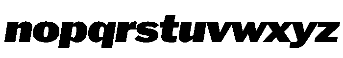 HEXFranklinv03 WideBlackItalic Instance Font LOWERCASE