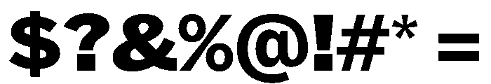 HEXFranklinv03 WideExtrabold Instance Font OTHER CHARS