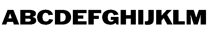 HEXFranklinv03 WideExtrabold Instance Font UPPERCASE