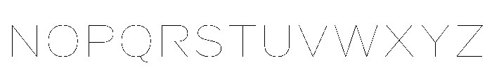 HEXFranklinv03 WideHairline Instance Font UPPERCASE