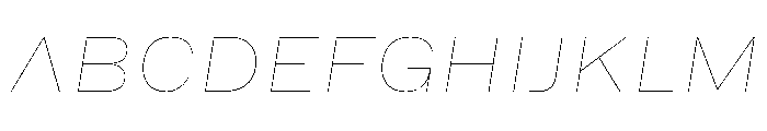 HEXFranklinv03 WideHairlineItalic Instance Font UPPERCASE