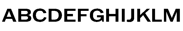 HEXFranklinv03 WideMedium Instance Font UPPERCASE