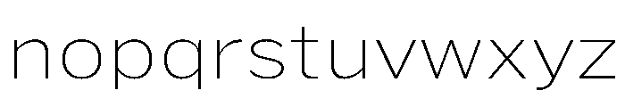 HEXFranklinv03 WideThin Instance Font LOWERCASE