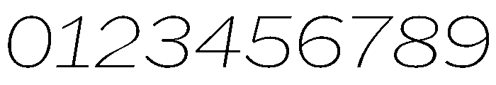 HEXFranklinv03 WideThinItalic Instance Font OTHER CHARS