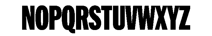 HEXFranklinv03 XCondensedBlack Instance Font UPPERCASE