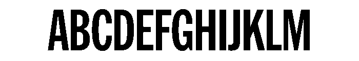 HEXFranklinv03 XCondensedBold Instance Font UPPERCASE