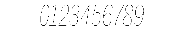 HEXFranklinv03 XCondensedHairlineItalic Instance Font OTHER CHARS