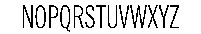 HEXFranklinv03 XCondensedLight Instance Font UPPERCASE