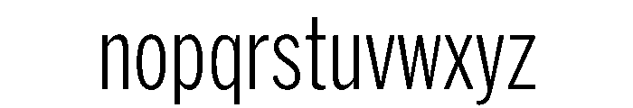 HEXFranklinv03 XCondensedLight Instance Font LOWERCASE