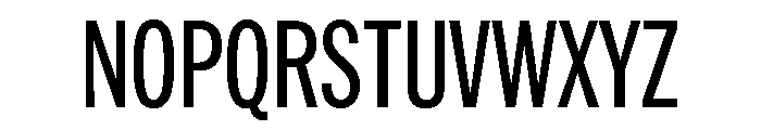 HEXFranklinv03 XCondensedMedium Instance Font UPPERCASE