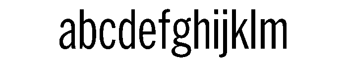 HEXFranklinv03 XCondensedRegular Instance FONT
