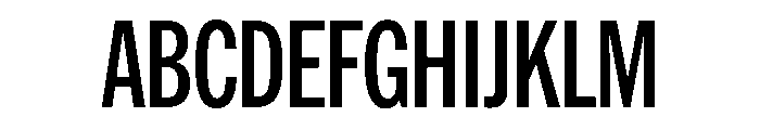 HEXFranklinv03 XCondensedSemibold Instance Font UPPERCASE