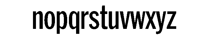 HEXFranklinv03 XCondensedSemibold Instance Font LOWERCASE