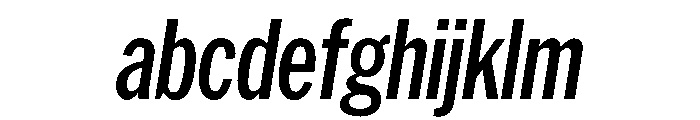 HEXFranklinv03 XCondensedSemiboldItalic Instance FONT
