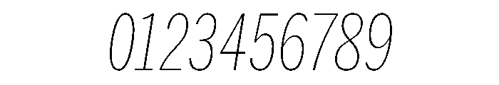 HEXFranklinv03 XCondensedThinItalic Instance Font OTHER CHARS