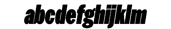 HEXFranklinv03 XCondensedUltraItalic Instance FONT