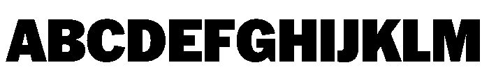 HEXFranklinv04 Black Instance Font UPPERCASE