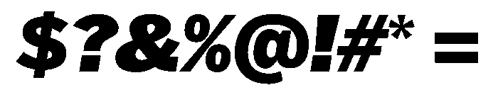 HEXFranklinv04 BlackItalic Instance B0cf4c4f Font OTHER CHARS