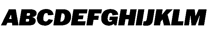 HEXFranklinv04 BlackItalic Instance B0cf4c4f Font UPPERCASE