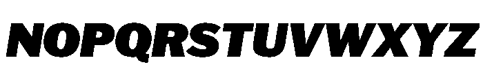 HEXFranklinv04 BlackItalic Instance B0cf4c4f Font UPPERCASE