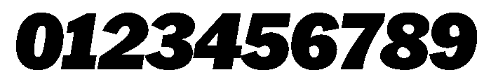HEXFranklinv04 BlackItalic Instance Font OTHER CHARS