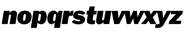 HEXFranklinv04 BlackItalic Instance Font LOWERCASE