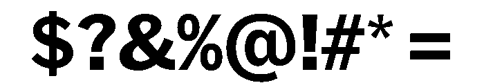 HEXFranklinv04 Bold Instance Font OTHER CHARS
