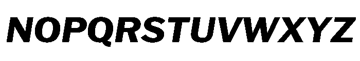 HEXFranklinv04 BoldItalic Instance 5d1c1b4d Font UPPERCASE