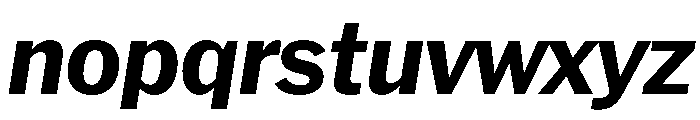 HEXFranklinv04 BoldItalic Instance Font LOWERCASE