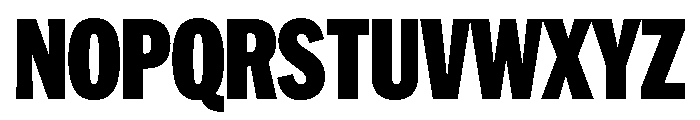 HEXFranklinv04 CondensedBlack Instance Font UPPERCASE