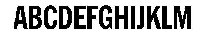 HEXFranklinv04 CondensedBold Instance Font UPPERCASE