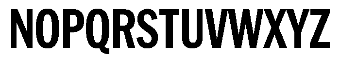 HEXFranklinv04 CondensedBold Instance Font UPPERCASE