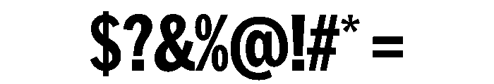 HEXFranklinv04 CondensedExtrabold Instance Font OTHER CHARS