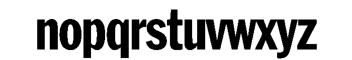 HEXFranklinv04 CondensedExtrabold Instance Font LOWERCASE