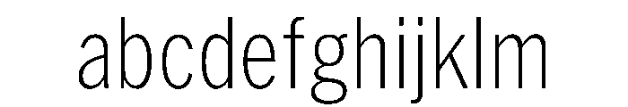 HEXFranklinv04 CondensedExtralight Instance FONT