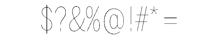 HEXFranklinv04 CondensedHairline Instance Font OTHER CHARS