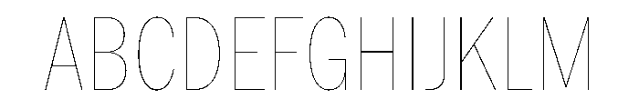 HEXFranklinv04 CondensedHairline Instance Font UPPERCASE