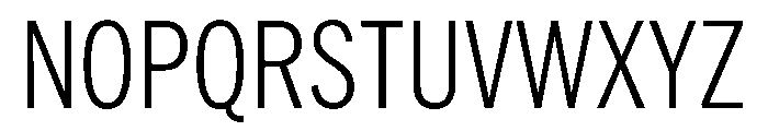 HEXFranklinv04 CondensedLight Instance Font UPPERCASE