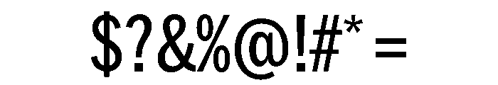 HEXFranklinv04 CondensedMedium Instance Font OTHER CHARS