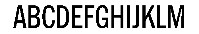 HEXFranklinv04 CondensedMedium Instance Font UPPERCASE