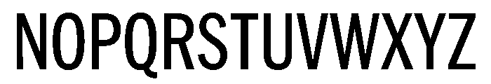 HEXFranklinv04 CondensedMedium Instance Font UPPERCASE